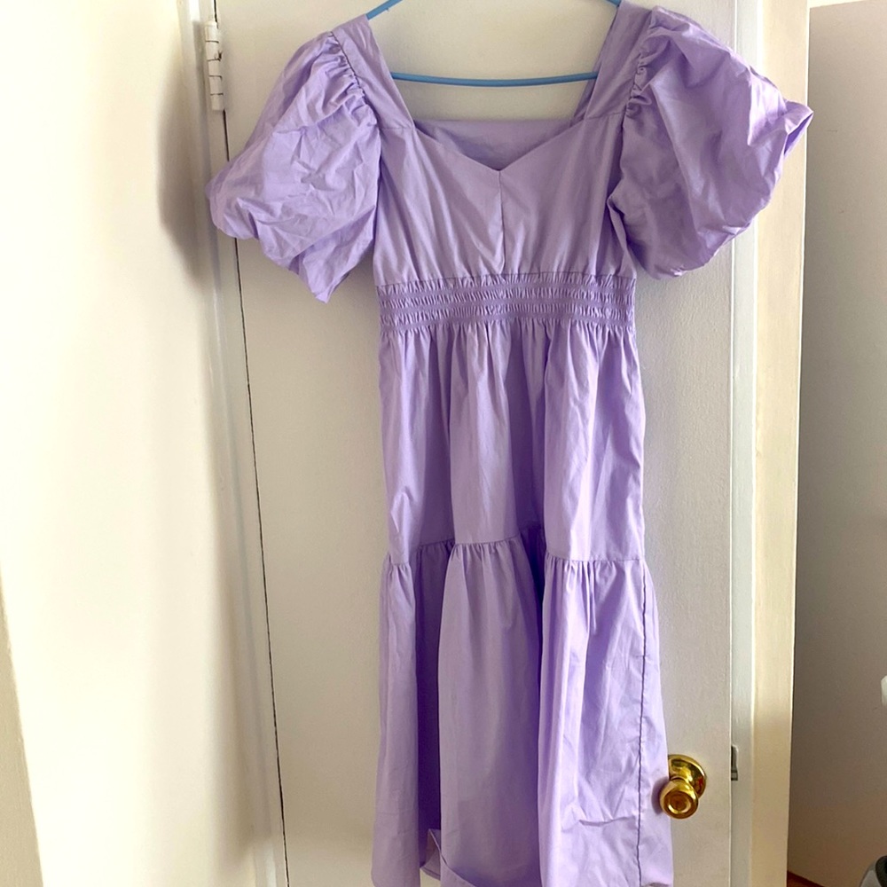 MIDI purple dress